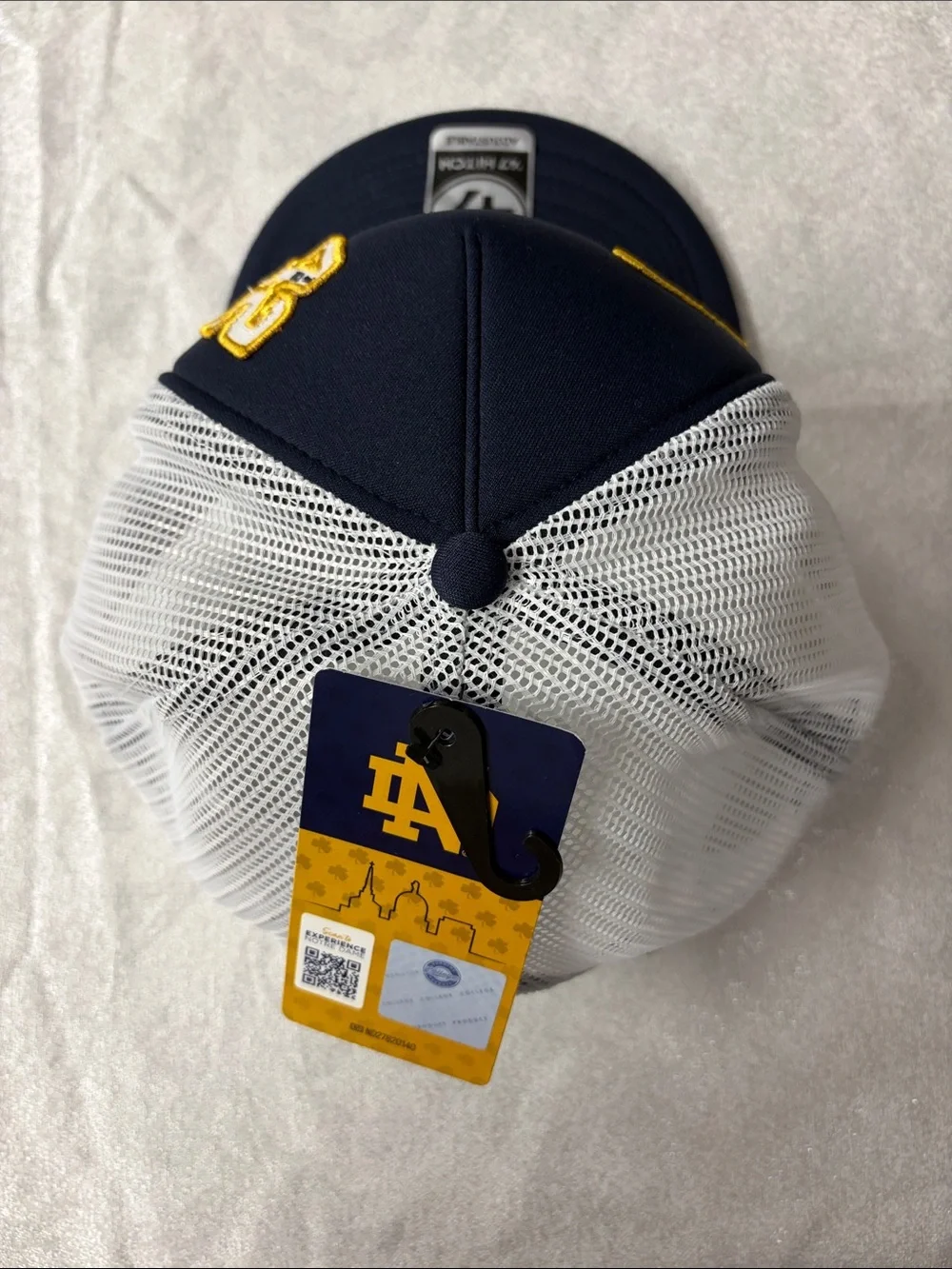 ’47 Navy Notre Dame Patch Trucker Hat with Pearls